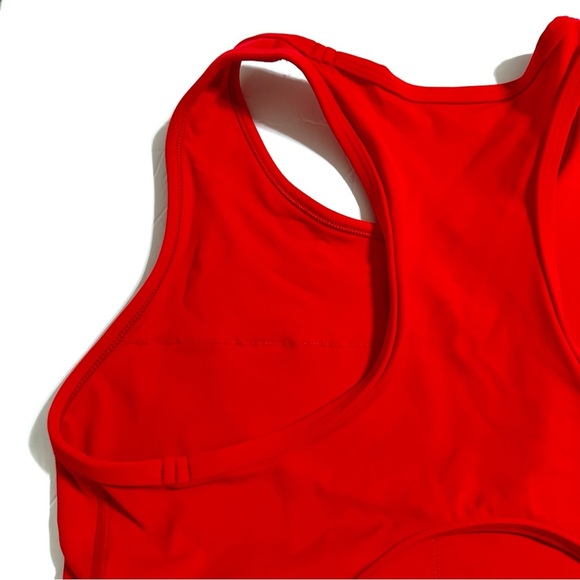 Peloton Sports Bra Size Large L Red Stretch Olympics Line Racerback Fitted - Picture 7 of 11